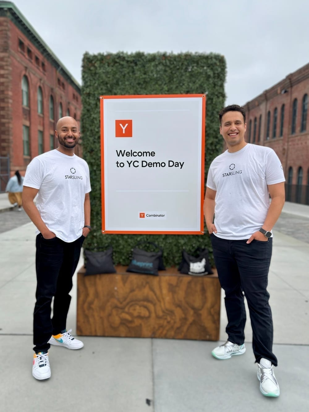 Yonas Beshawred and Daniel Worku at Y Combinator Demo Day
